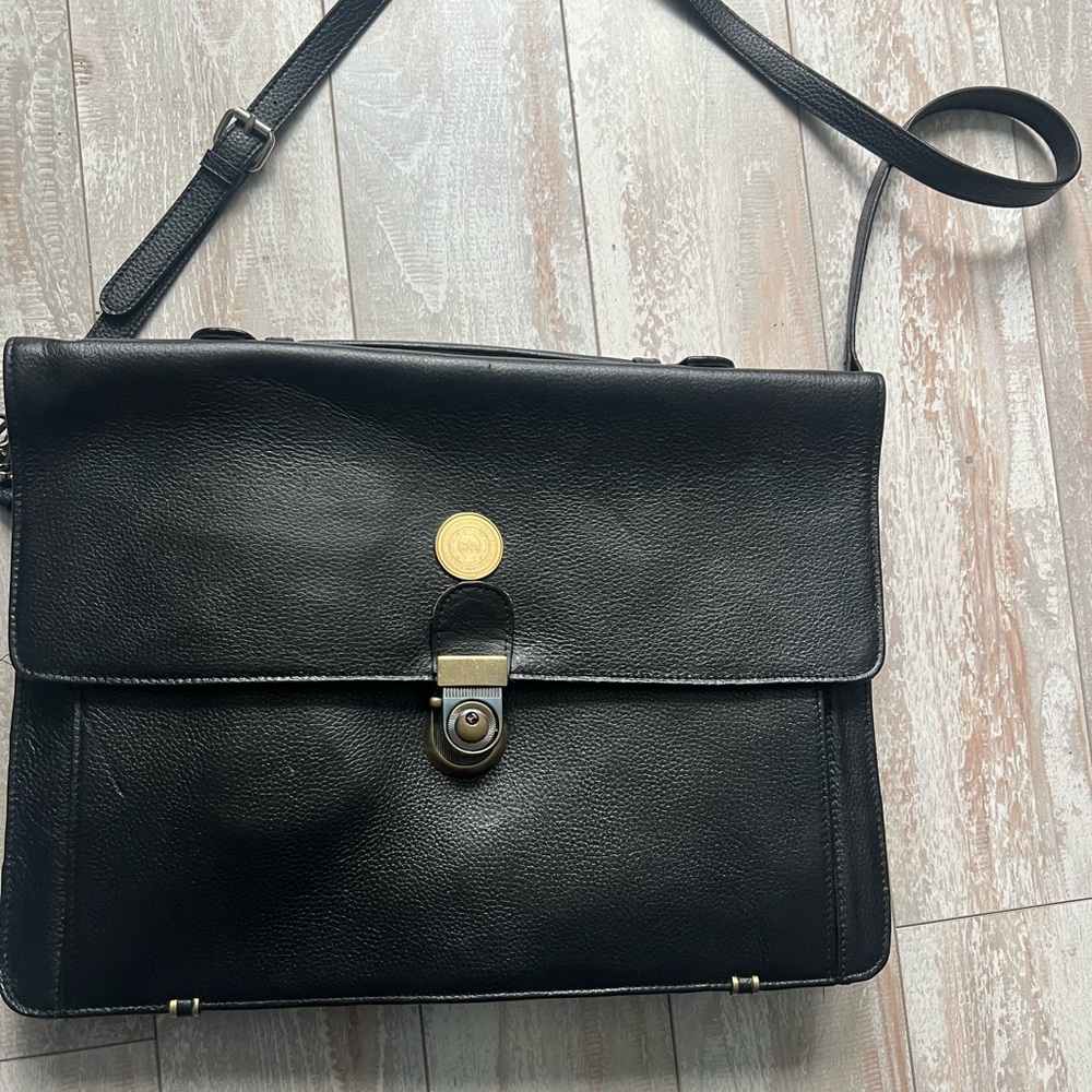 Boston university Leather Briefcase